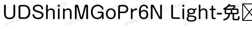UDShinMGoPr6N Light字体转换